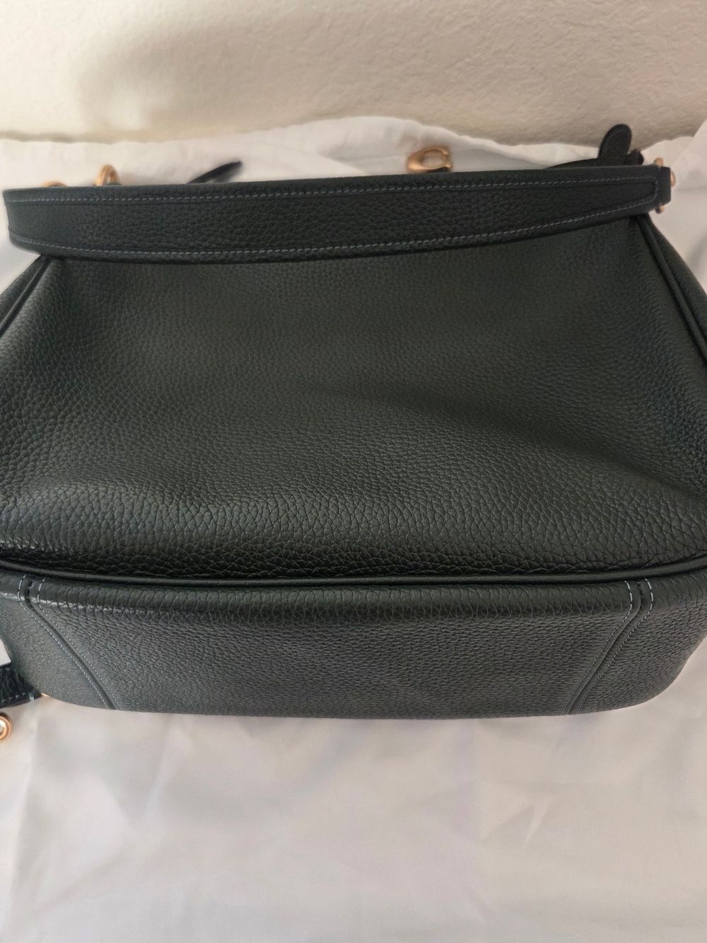 Coach Cary Amazon Green Pebble Leather Shoulder Bag Crossbody - Picture 7 of 12